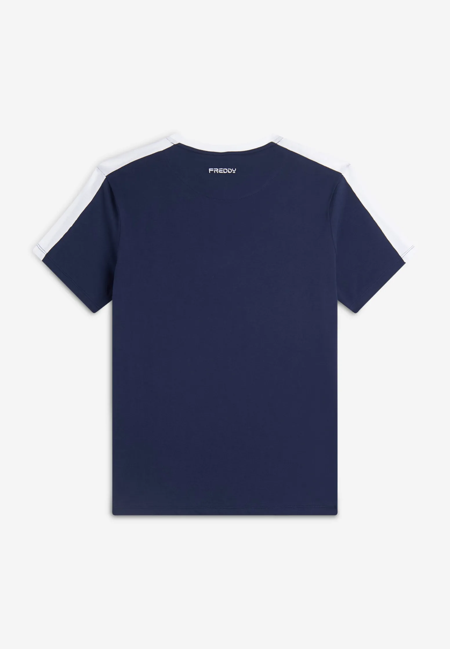 Freddy T-shirt uomo con dettagli a contrasto e logo stile college-Uomo T-shirts E Polo