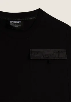 Freddy T-shirt Uomo Regular Fit con Taschino-Uomo T-shirts E Polo