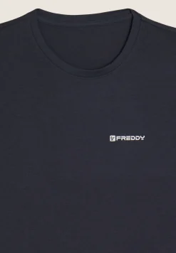 Freddy T-shirt Uomo Regular Fit in Cotone con Logo-Uomo T-shirts E Polo