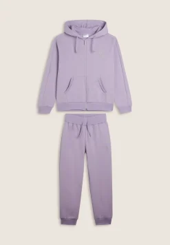 Freddy Tuta Bambina con cappuccio e glitter logo- Tute Sportive