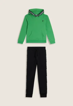 Freddy Tuta Bambina con Cappuccio e bande jacquard- Tute Sportive