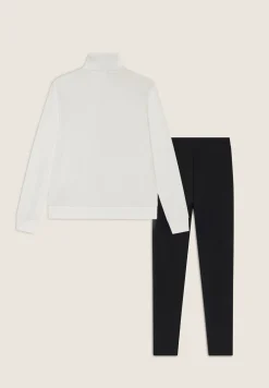 Freddy Tuta con zip e collo alto in tessuto interlock di cotone-Donna Pilates|Ginnastica