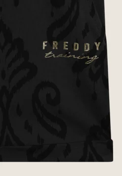 Freddy Tuta corta floreale in jersey con top a canotta-Donna Ginnastica|Abiti
