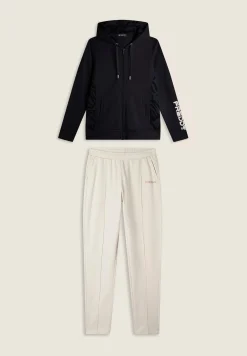 Freddy Tuta donna con zip, cappuccio e pantaloni con impuntura-Donna Pilates|Ginnastica