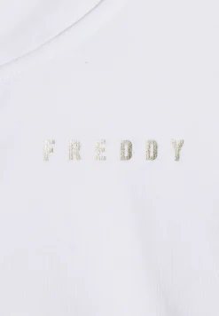 Freddy Tuta donna con zip, collo alto e spacchi laterali su fondo gamba-Donna Tute