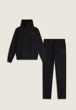 Freddy Tuta donna in felpa con zip e ampio collo in costina-Donna Ginnastica|Tute