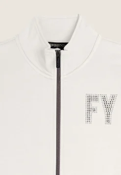 Freddy Tuta donna in felpa con zip e collo alto dettagli in perline-Donna Ginnastica|Tute