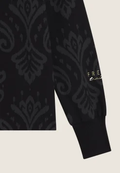 Freddy Tuta donna in jersey con felpa girocollo stampa floreale-Donna Tute