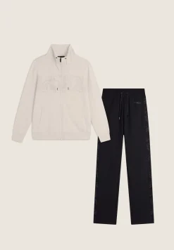 Freddy Tuta donna zip e collo alto in felpa con dettagli floreali-Donna Ginnastica|Tute