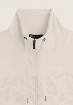 Freddy Tuta donna zip e collo alto in felpa con dettagli floreali-Donna Ginnastica|Tute