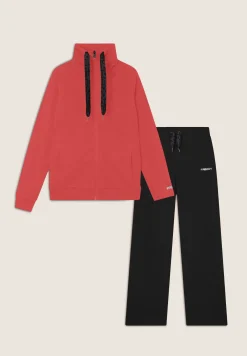 Freddy Tuta interlock comfort fit con zip e collo alto ampio-Donna Pilates|Ginnastica