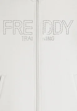 Freddy Tuta sportiva Donna con Zip e Collo alto e pantaloni wide-Donna Ginnastica|Tute