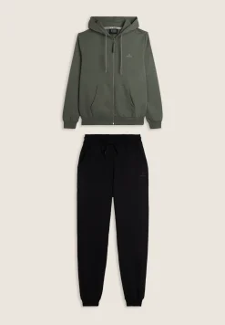 Freddy Tuta sportiva in cotone con felpa cappuccio e zip-Uomo Tute Sportive