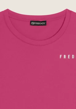 Freddy Vestito a maniche corte in jersey con dettagli floreali-Donna Ginnastica|Abiti