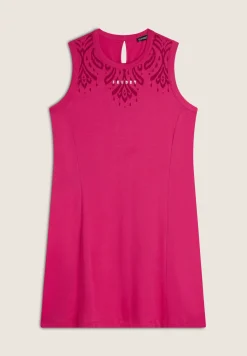 Freddy Vestito senza maniche in jersey con dettagli floreali-Donna Ginnastica|Abiti