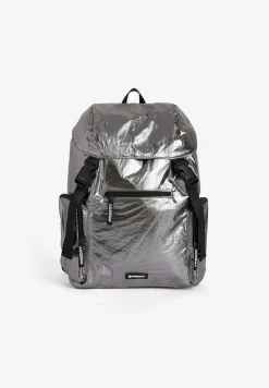 Freddy Zaino metallizzato con chiusura a fibbia e tasche laterali-Donna Borse E Zaini
